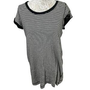 Trendy Zenergy by Chico’s Black & White Striped Dress — Size 2